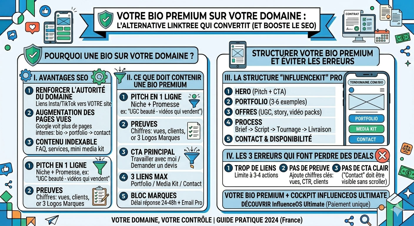 Link in bio sur ton domaine : l’alternative à Linktree qui convertit (et qui aide ton SEO)