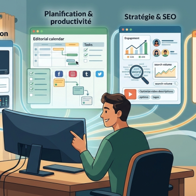 Outils pour créateurs de contenu en 2026 : création, planification, SEO & monétisation (sans 5 abonnements)